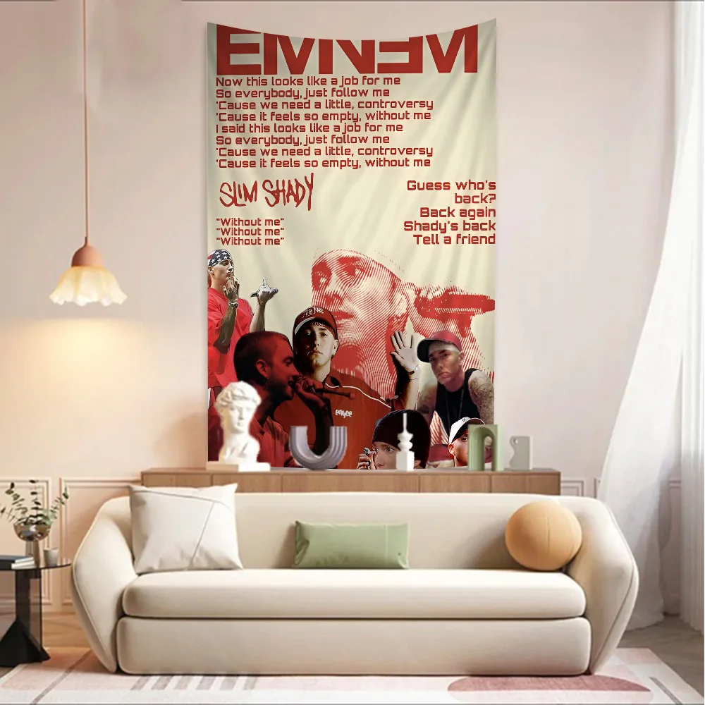 Rapper E-eminem selbst klebende Kunst Poster Dekor acion Malerei Wand kunst weiß Kraft papier Wohnkultur