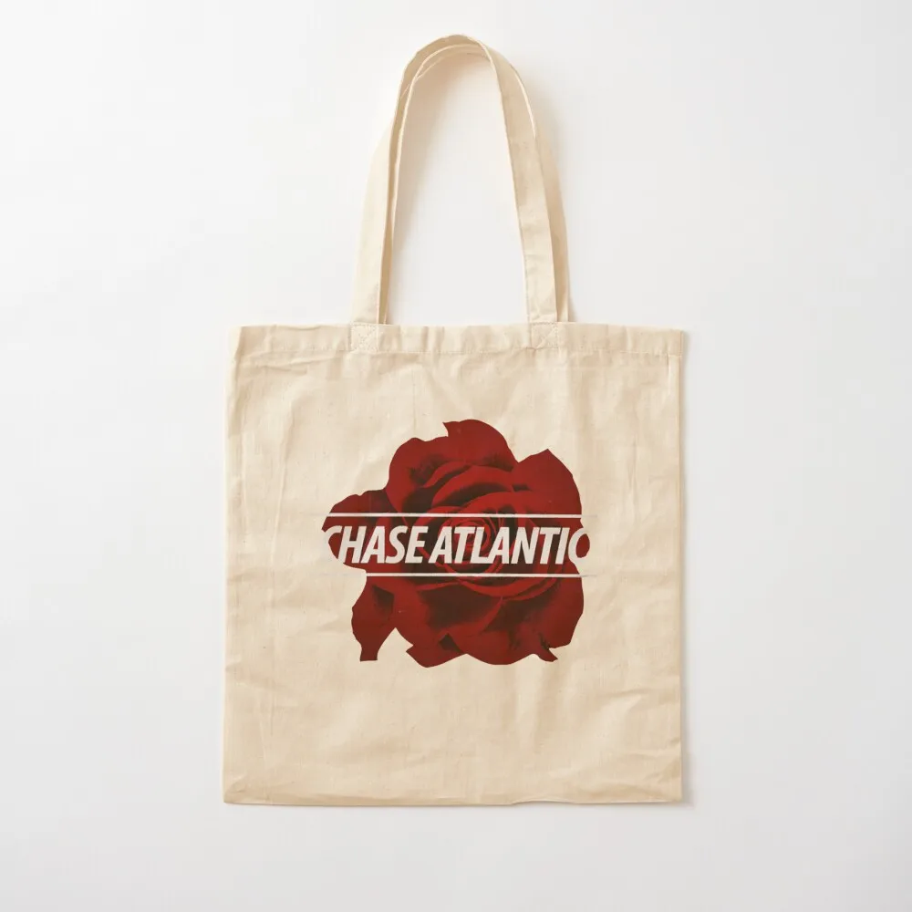 Chase Atlantic Merch Reveal The Secret Chase Atlantic Rose Logo Tote Bag bags for women canvas bags Canvas Tote Bag