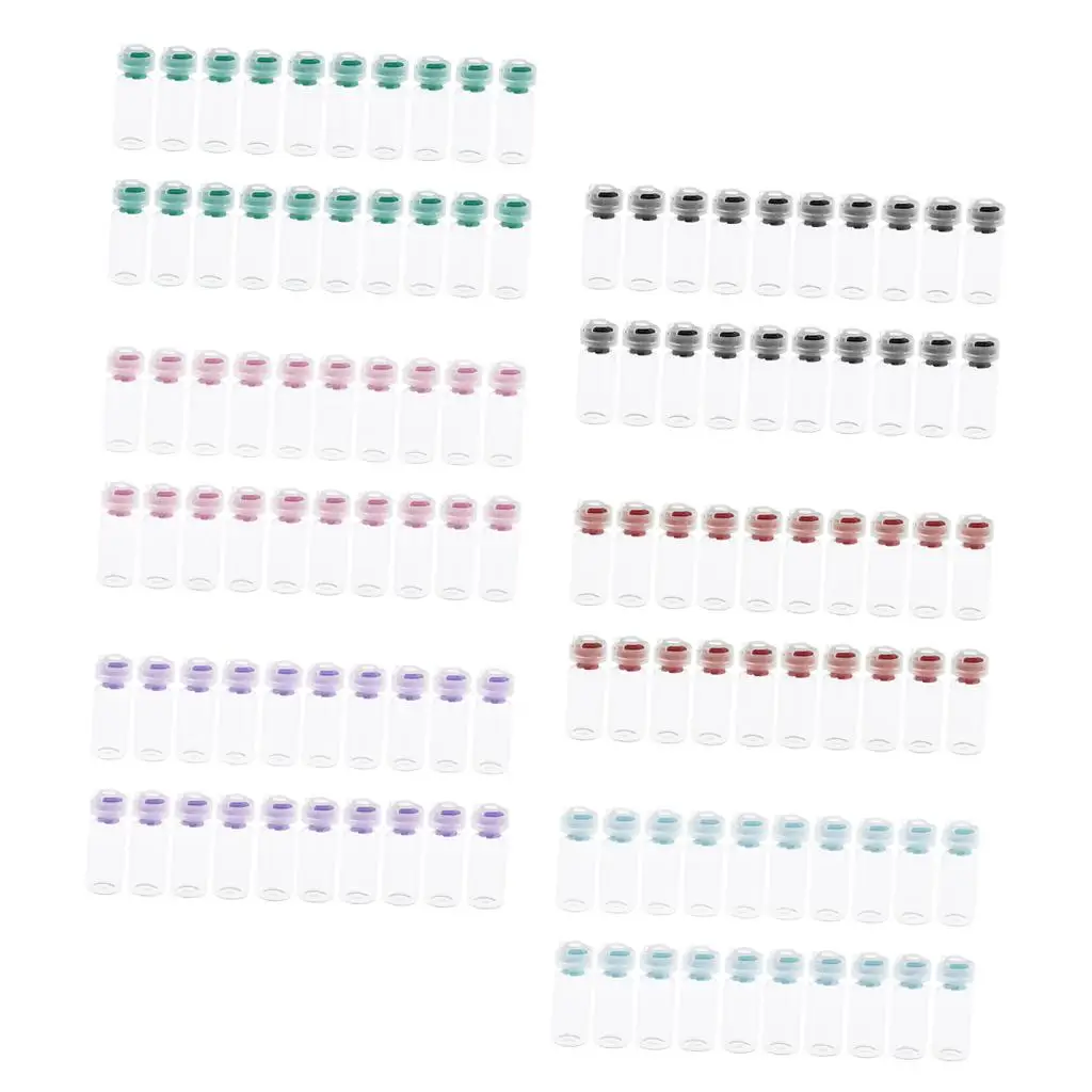 20-гранные прозрачные стеклянные флаконы с пластиковой крышкой для эфирных масел, ароматизаторов,