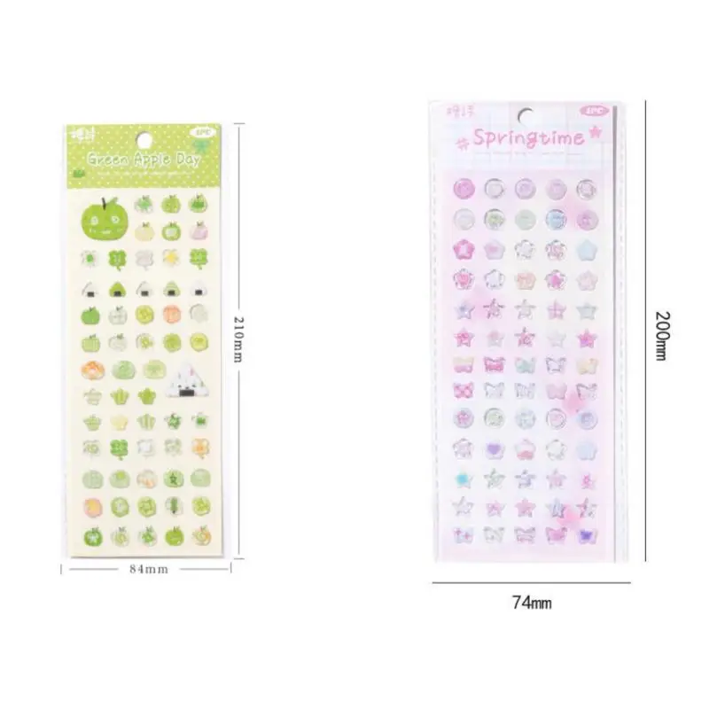 1/4 pezzi adesivi 3D olden oceano trifoglio stella adesivi carini fai da te artigianale scrapboo ufficiale custodie per telefoni conto a mano adesivi decorativi