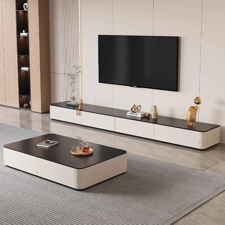 Modern Light Luxury TV Cabinet Wall Cabinet TV Background Wall Decoration