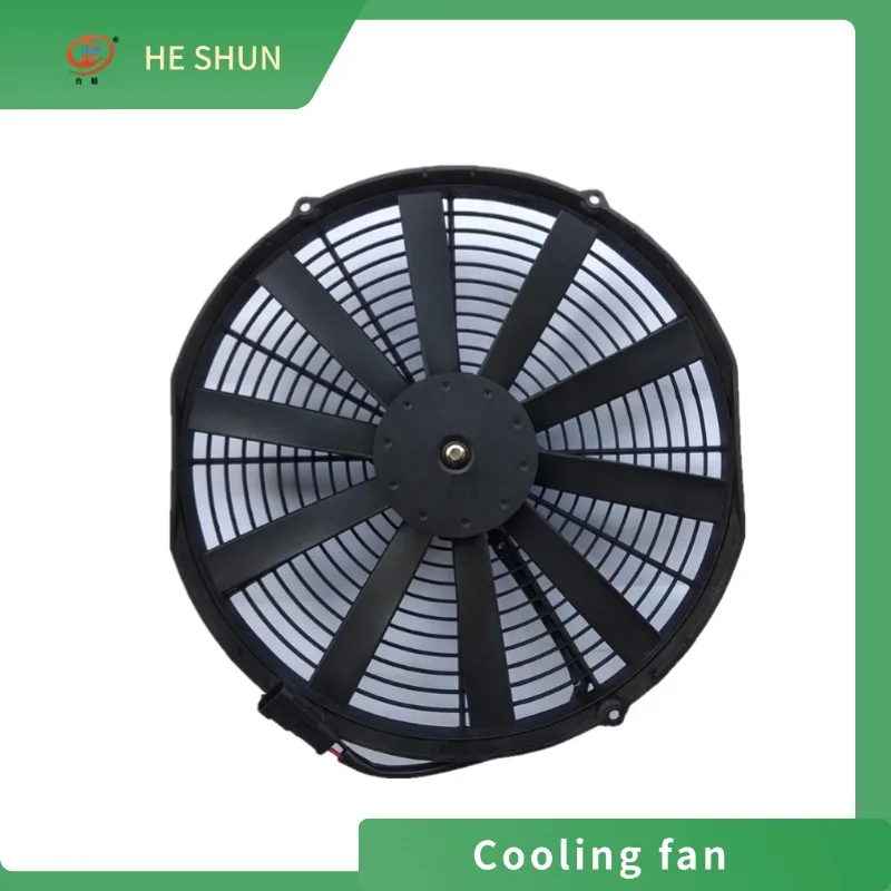 Replacement SPAL Cooling fan radiator fan For Engineering Vehicles 14inch 12v/24v 220w 2900rpm 2800CFM  Waterproof grade IP68