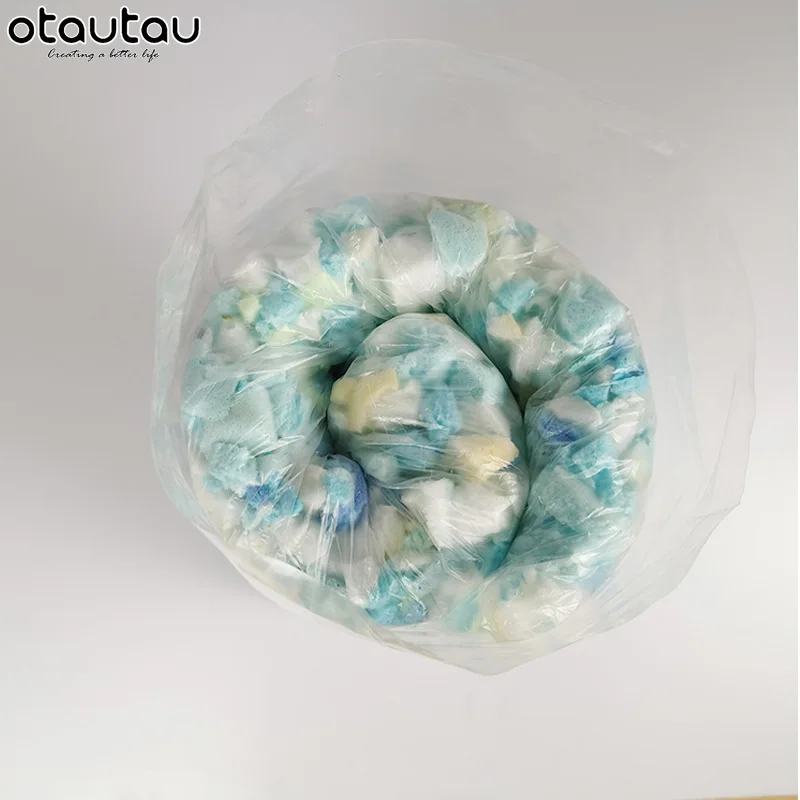 OTAUTAU 1kg Shredded Memory Foam Sponge Filler Bean Bag Pouf Sofa Sac Pillow Couch Ottoman Stuffing Slow Rebound TL003