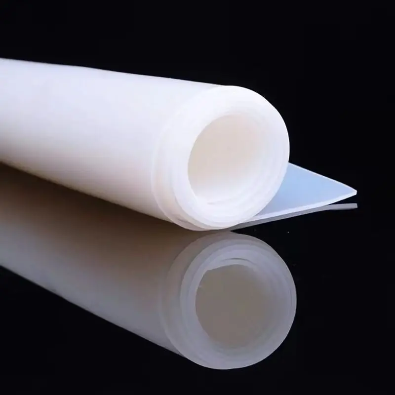 3/4/5/6/8/10mm thickening Silicone Rubber Sheet milky white silicone rubber sheeting heat resist rubber mat 500x500mm