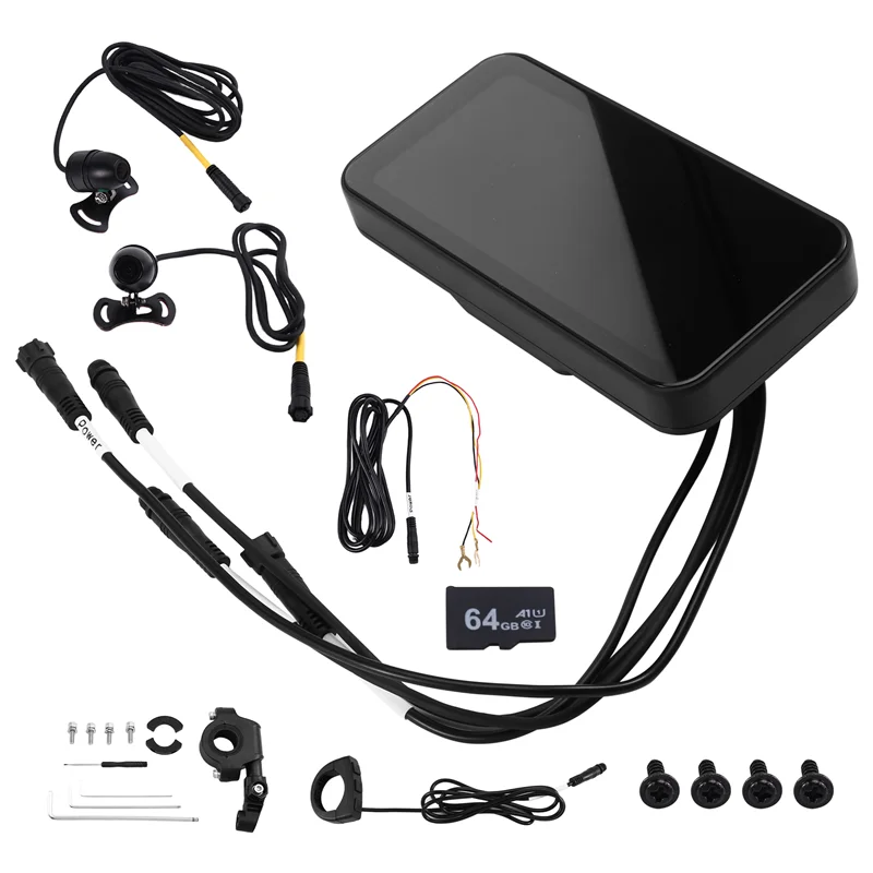 

6.25-Inch Waterproof Motorcycle Navigation Display Wireless Carplay Vehicle Display Dual 1080P Recording