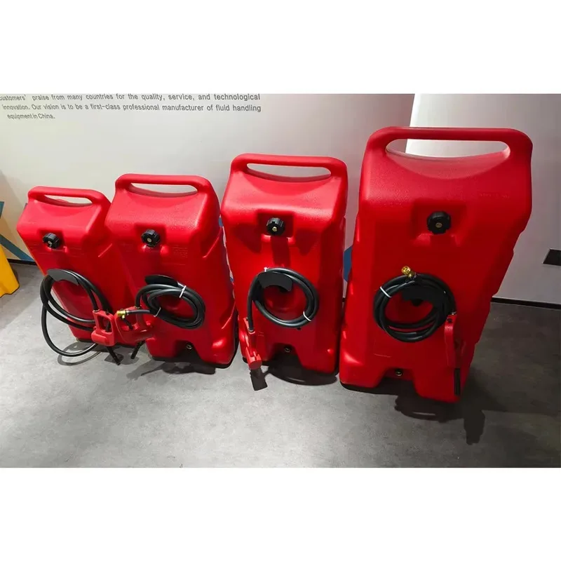 Gallon Portle Tank Container Foot Long Hose with LE Fluid Transfer Siphon Pump Dispensers Type Fuel Caddy