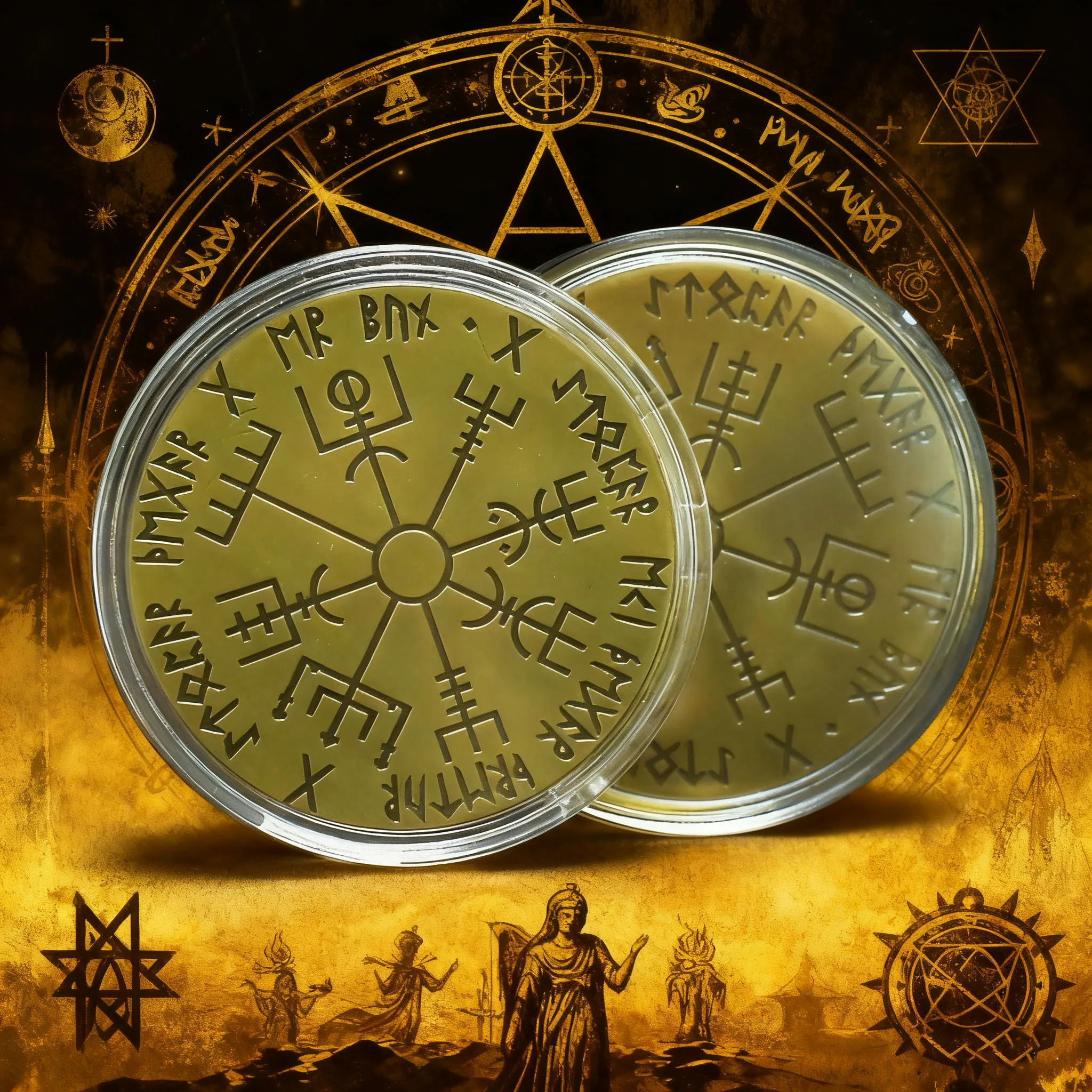 Moneda Conmemorativa del Sol de Salomón, Estilo Bronce Antiguo, Material de Hierro, Perfecta para Colección, Recuerdo de Temática Histórica