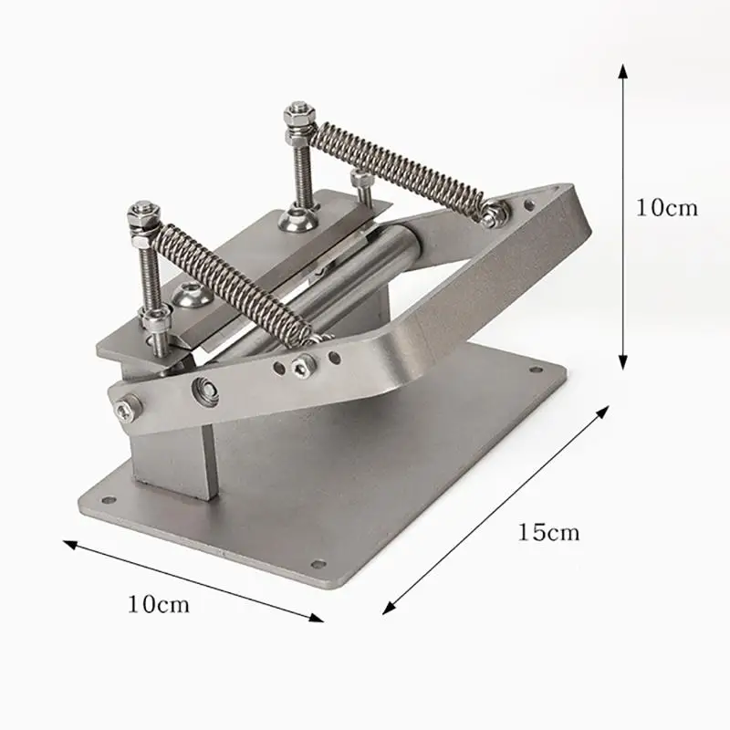 Imagem -06 - Artesanato Máquina Divisor de Couro Manual Máquina de Desbaste de Couro Faça Você Mesmo Manual Corte Descascador Rolamento Ferramenta Aço Inoxidável