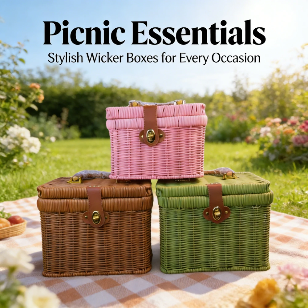 Panier cadeau en rotin tressé - Wedding Hampers avis et prix