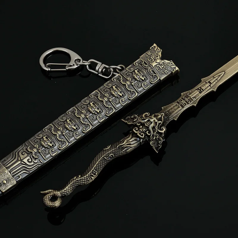 Magic ของขวัญดาบสีเขียว 22 ซม./8.66in การลงทุนของ Gods อาวุธ Props คอสเพลย์กับ Sheath อะนิเมะอุปกรณ์ต่อพ่วงของเล่นเด็ก