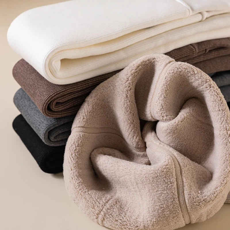 2025 New Girls Clothes Winter Fleece Lined Thick  Leggings with Bowknot Embroidery 3-15Y Kids Warm Tights Children Cute Bottoms