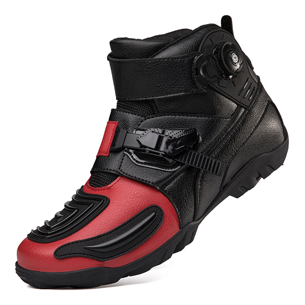 Motorcycle Boots Man Wear-Resistant Motocross Boot Breathable Motorcycle Supplies Anti-Slip Motorcycle Shoes Anti-Fall