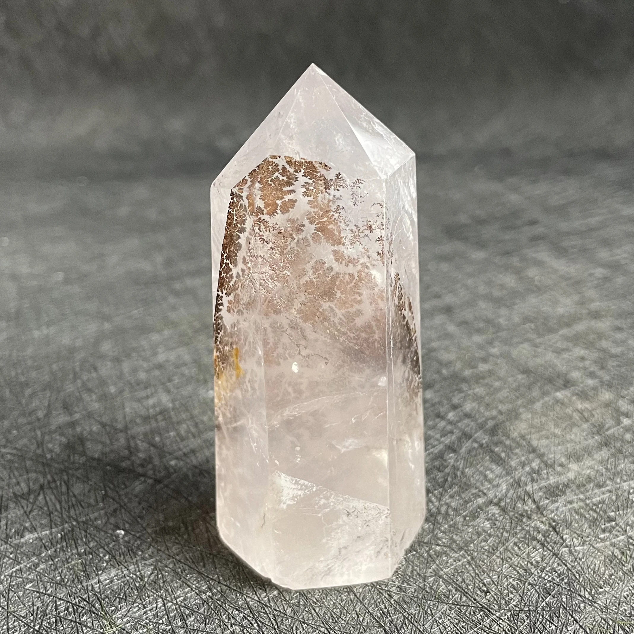 111g Natural Crystal Tower Clear Quartz Tree Wand Quartz Point Decor Polished White Crystal Obelisk Healing Gift Reiki W9