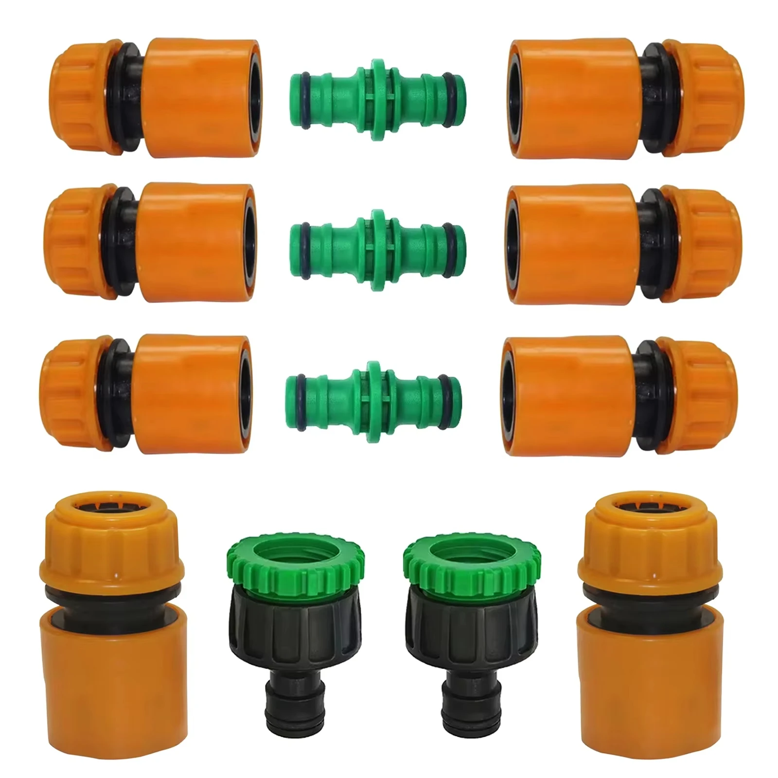

35 шт., быстрый разъем для шланга, 3/4 и 1/2 дюйма, садовый шланг, водопроводный кран, резьбовой разъем, адаптер для крана для орошения сада