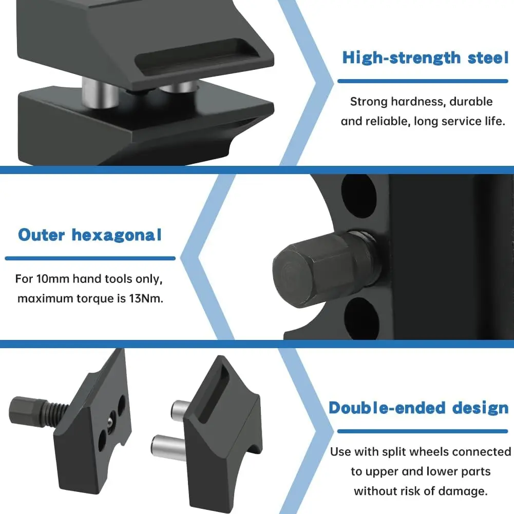 

Frame pillar separator wheel hub steering joint expander lifting device, motorcycle suspension pillar separator expander