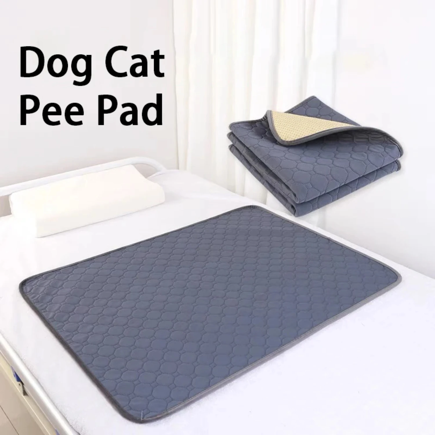 Comfortable, absorbent, and durable pet pee mat for puppy and cat training - Soft washable dog urine pad - Non-slip, easy to dry