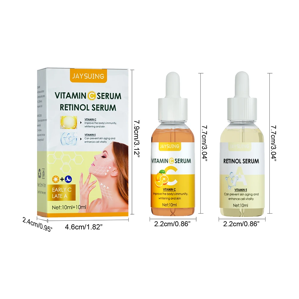 VC Retinol Essência Facial Anti Rugas Anti Envelhecimento Clareador Soro de Vitamina C