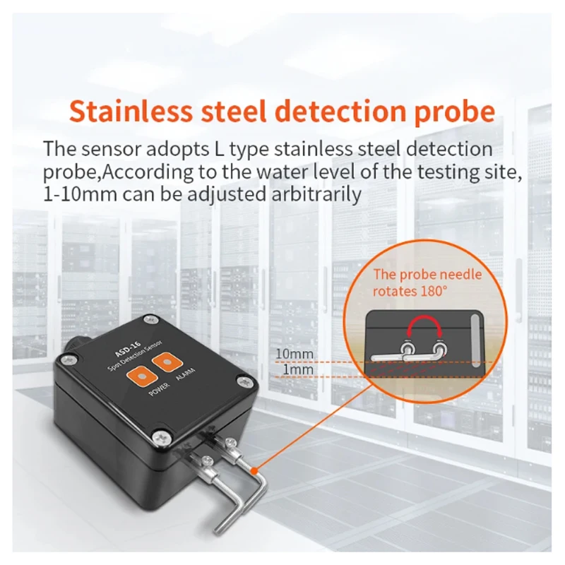 2 pins Non-located Water leak spot alarm module for water detection system