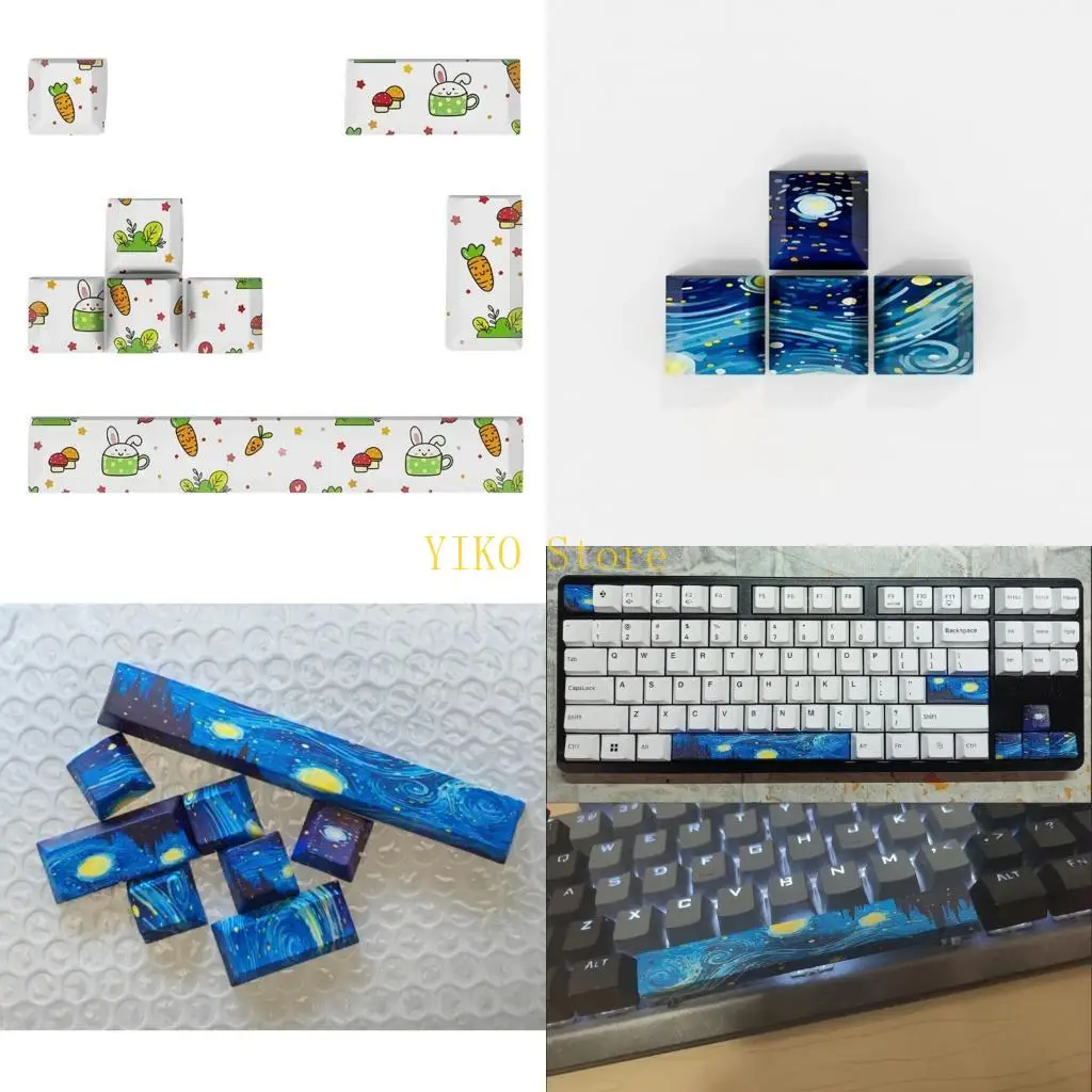 

K32C Keycap PBT 6.25U Space Keycap 5 Side Dyes-SUB Original Profile ESC Enter 8