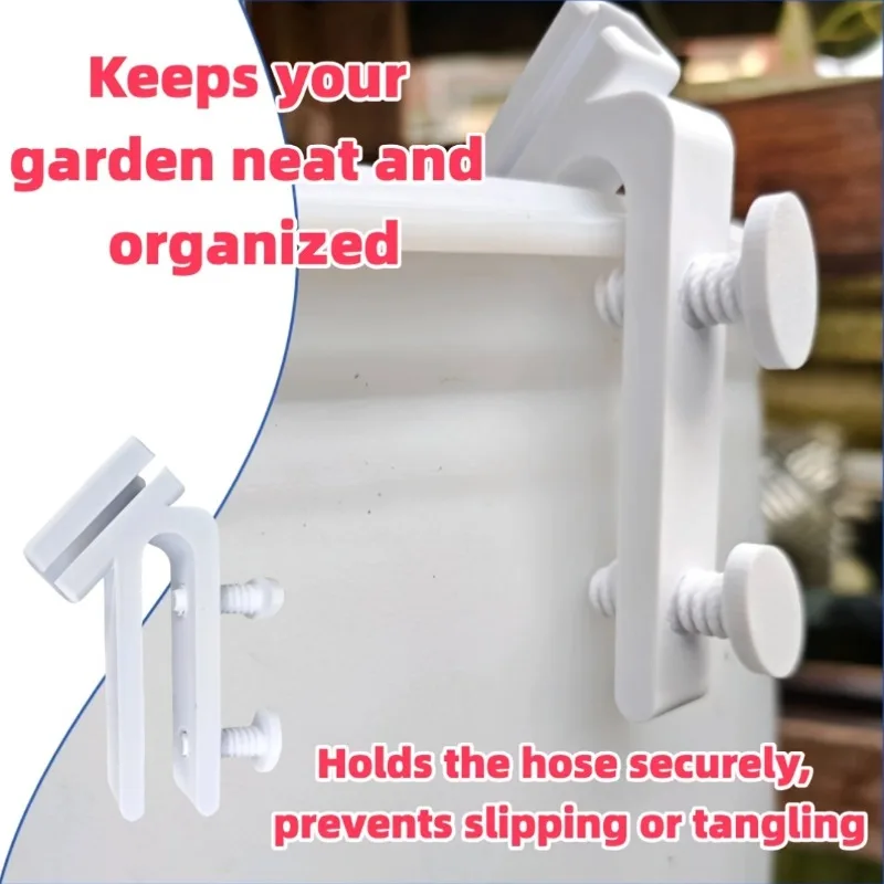 Adjustable Plastic Water Pipe Clamp Curved Design Multifunctional Heavy Duty Hose Holder Easy Install Mounting Clip