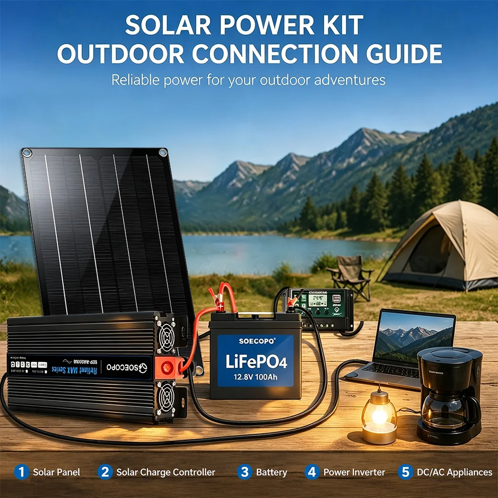 Stable Power 20000W Peak Solar Power System Kit 800W Solar Panel MPPT Controller Inverter DC12V/24V AC110V/220V Off Grid RV Park
