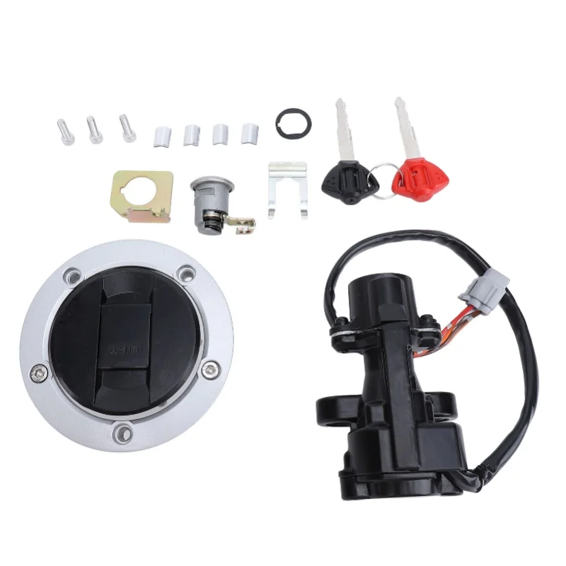 

Ignition Switch Fuel Gas Cap Seat Lock Set Metal ABS Replacement For Suzuki GSXR600 GSXR750 GSXR1000