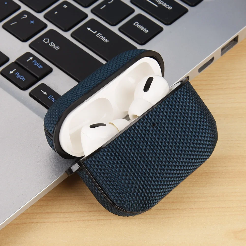 حافظة مقاومة للماء بنمط النايلون AirPods Pro 3 مع مجموعة تنظيف وسلسلة مفاتيح ملحقات جلدية واقية كاملة لأجهزة AirPods Pro 3 #6