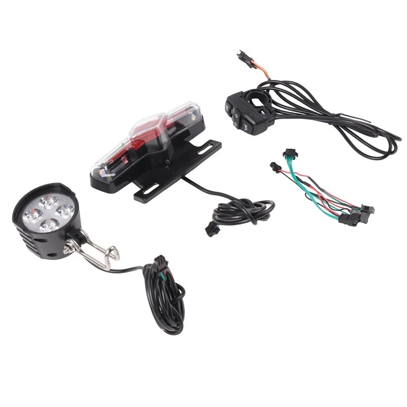 X08A Front/Rear Light Electric Bike LED Lights SET Modification Parts As Shown For 36V 48V 52V 60V