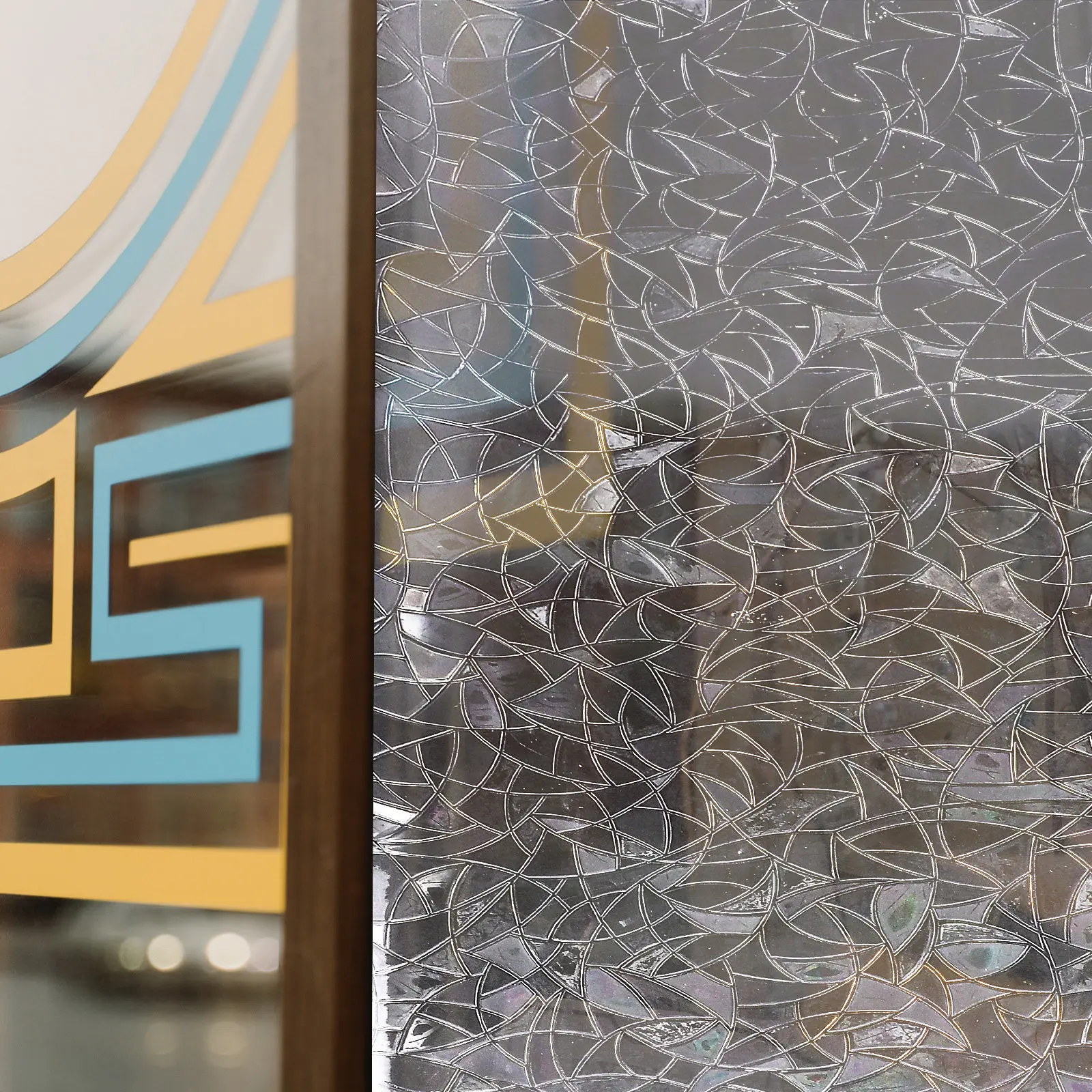 Explosion-Proof Heat Insulation Colorful Frosted Window Sticker Glass Electrostatic Film Privacy Protection Static Safety Film