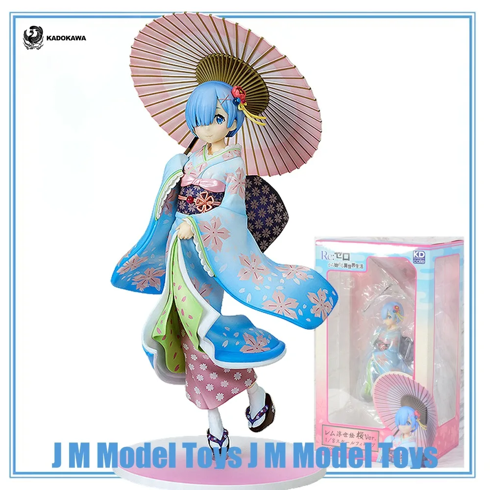 【JM】100% Original in Stock Kadokawa KDcolle Re:Zero Kara Hajimeru Isekai Seikatsu Rem Ukiyo-e Cherry Blossom Ver. Model Toys