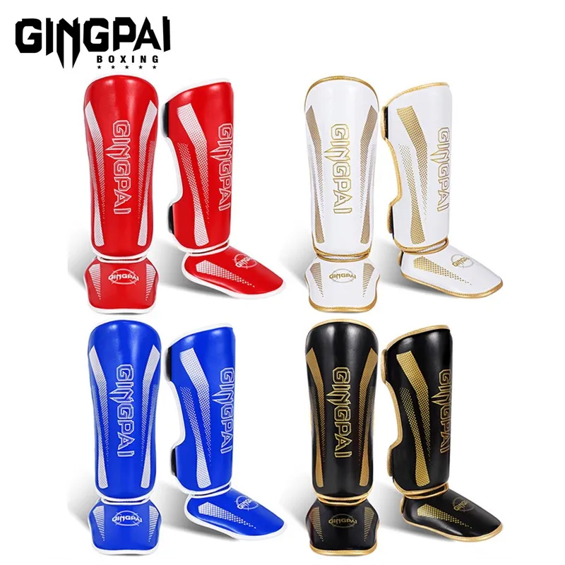 

Shin Guards Muay Thai MMA Kickboxing Instep Guard Sparring Protective Leg Shin Pads Boxing Protective Gear Leg Foot Protector