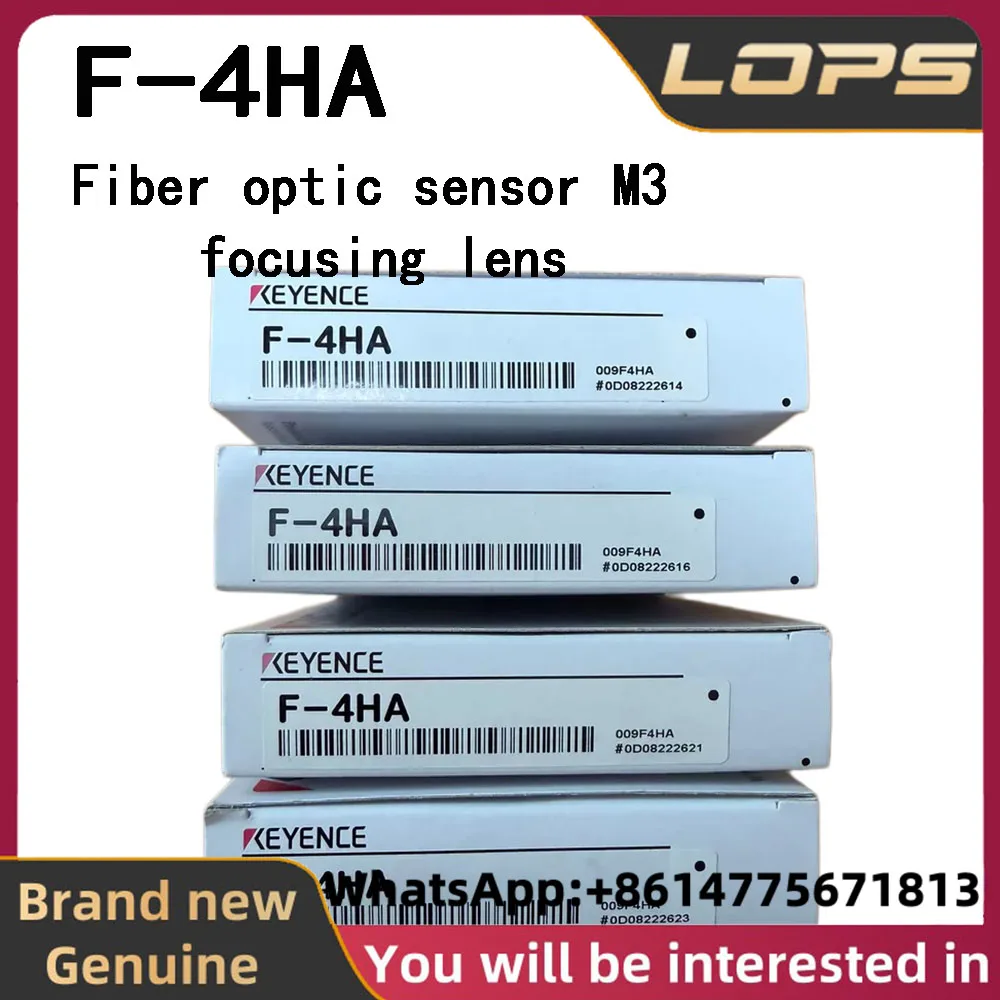 F-4HA New Original KEYENCE Fiber optic sensor M3 focusing lens, welcome to inquire.