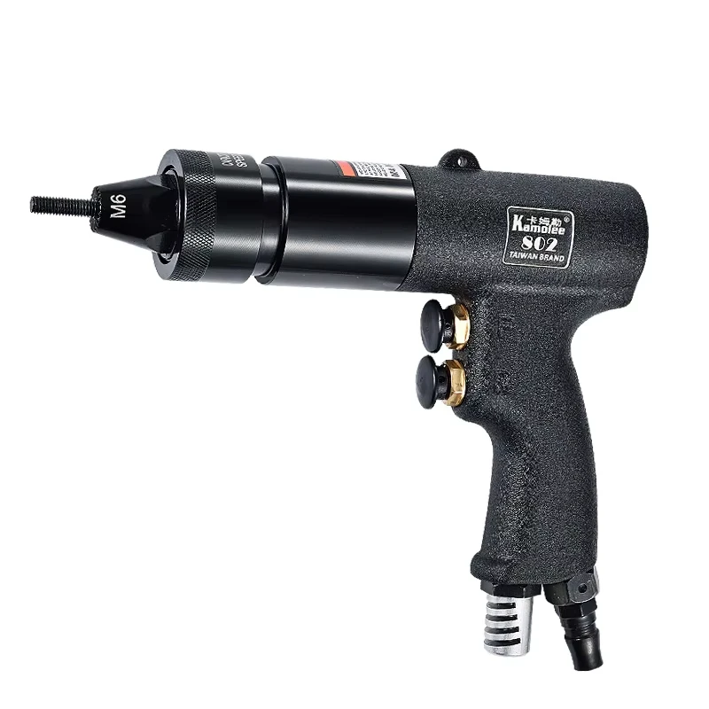 Pneumatic Self-Lock M3/M4/M5/M6/8/M10/M12 Pneumatic Rivet Nut Guns Insert Thread Pull Setter Riveters For Iron And Aluminum Nuts