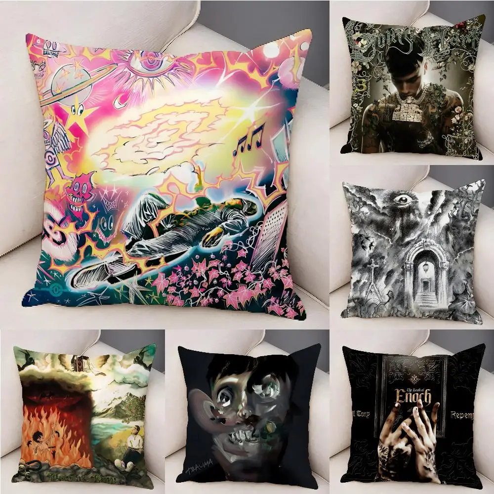 Hot Rapper T-Tony Boy Cushion Cover Plush Decorative Pillow Case With Hidden Zipper Fashion Room Decor For Home