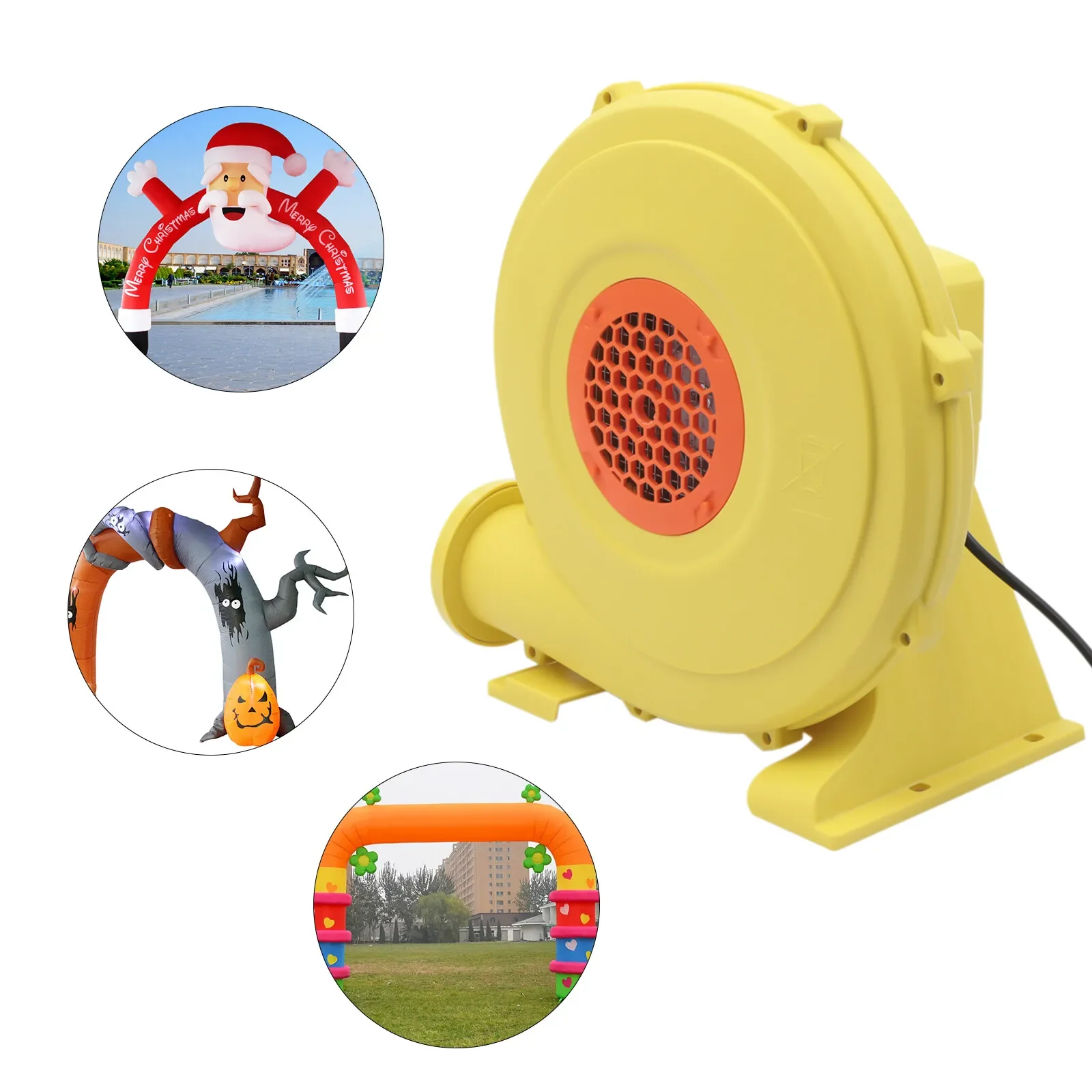 منفاخ هواء تجاري بقوة 1.25 حصان - مضخة عالية الحجم بقدرة 950 وات للحراسين والأنفاق والمناسبات القابلة للنفخ (شديدة التحمل)