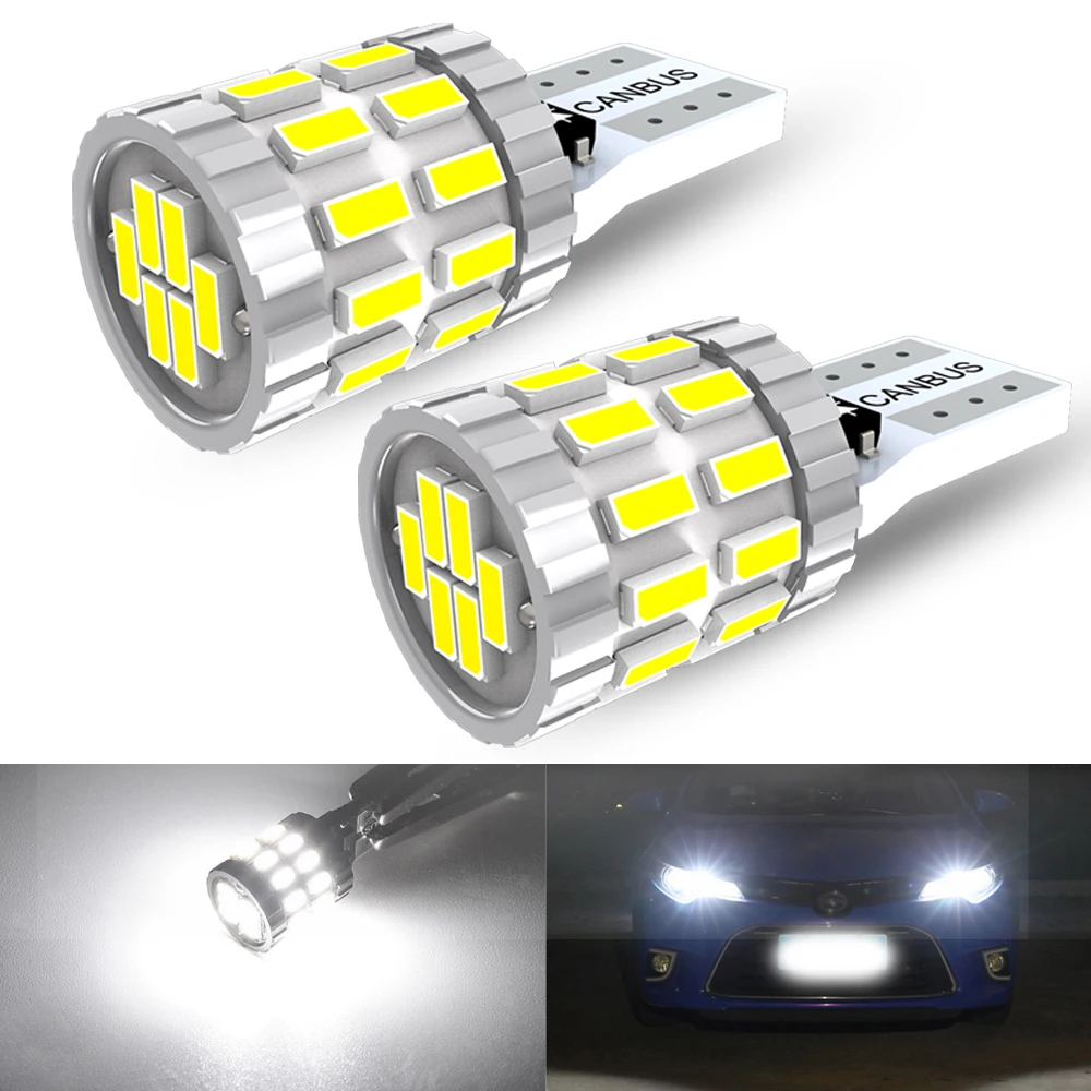 

2 шт. T10 W5W Led Canbus 2821 2825 168 194 Высокая мощность Extreme Bright 30 SMD 3014 Чип-лампы Автомобильные парковочные боковые маркерные клиновые огни