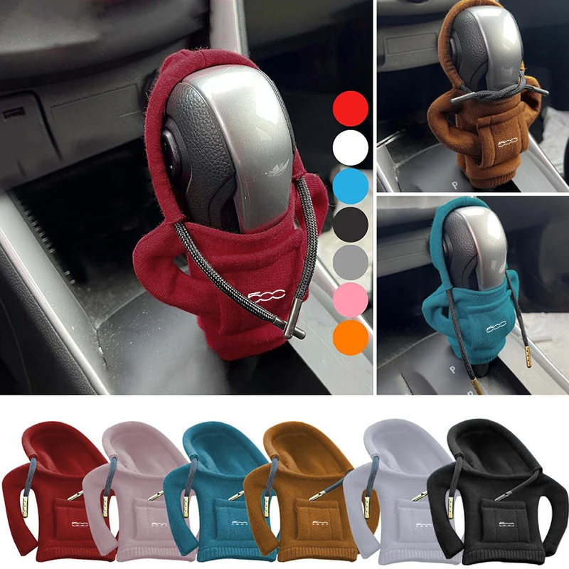 Carro Gear Shift Hoodie Capa, Protetor de Botão Rocker, Console Criativo, Presente para FIAT 600, 500L, Abarth, Topolino, Fastback Cronos Pulso