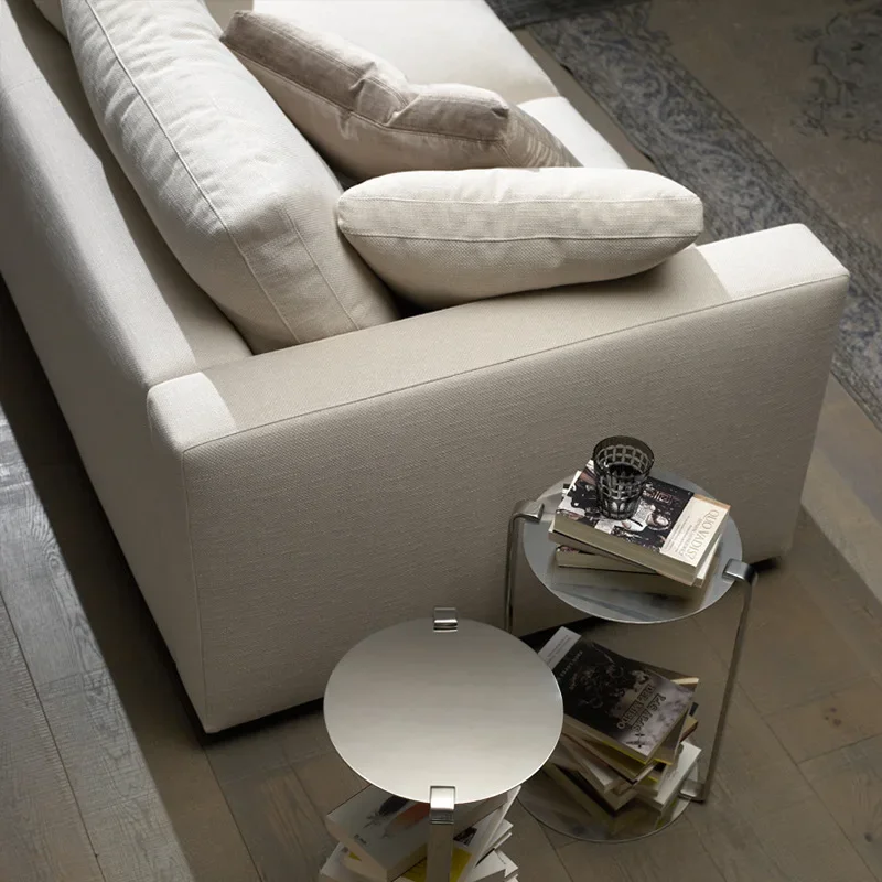 Fabric sofa living room simple modern Nordic fashionable small and medium-sized apartment model room bedroom three-person sofa