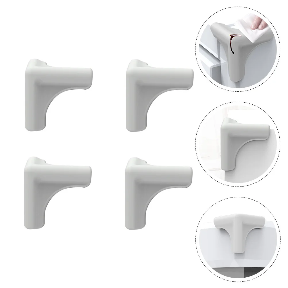 

4Pcs Silicone Corner Guards Soft Safety Cushion Protector for Kitchen Table Desk Corners Edge Guard Corner Guards