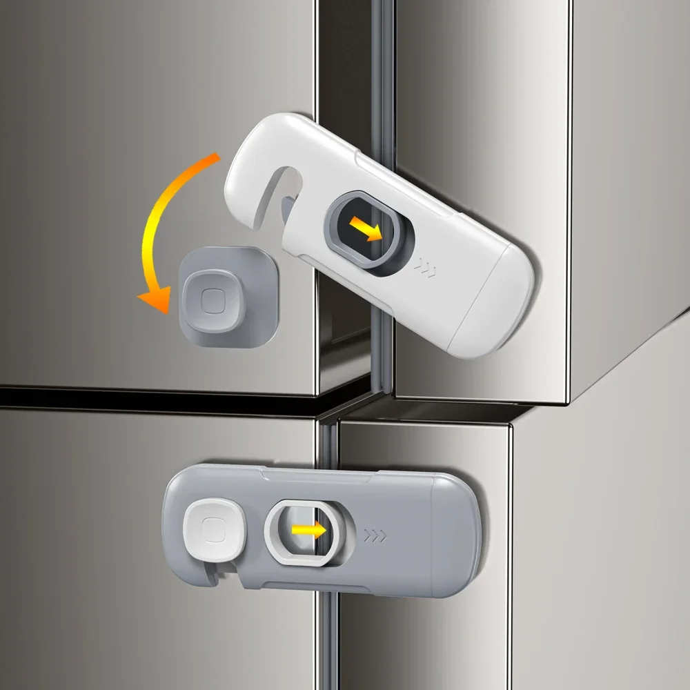 1/2/3/5pcs Security Protection Child Safety Cabinet Lock Baby Anti-Pinch Hand Plastic Drawer Door Locks Multi-function