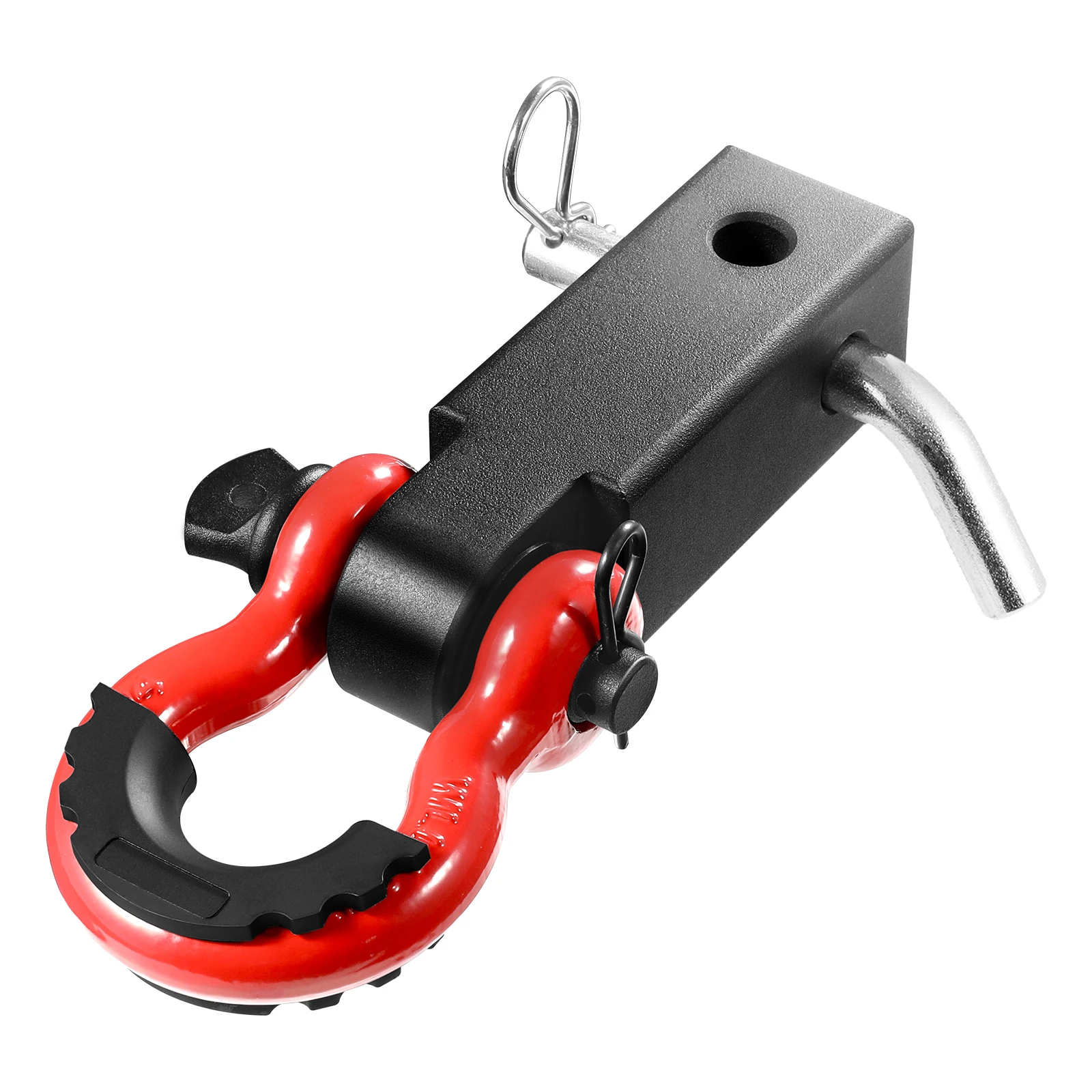 

VEVOR Shackle Hitch Receiver Fits 2" Receivers 52900 lbs Breaking Strength Heavy Duty Towing Accessories for Jeeps Recovery
