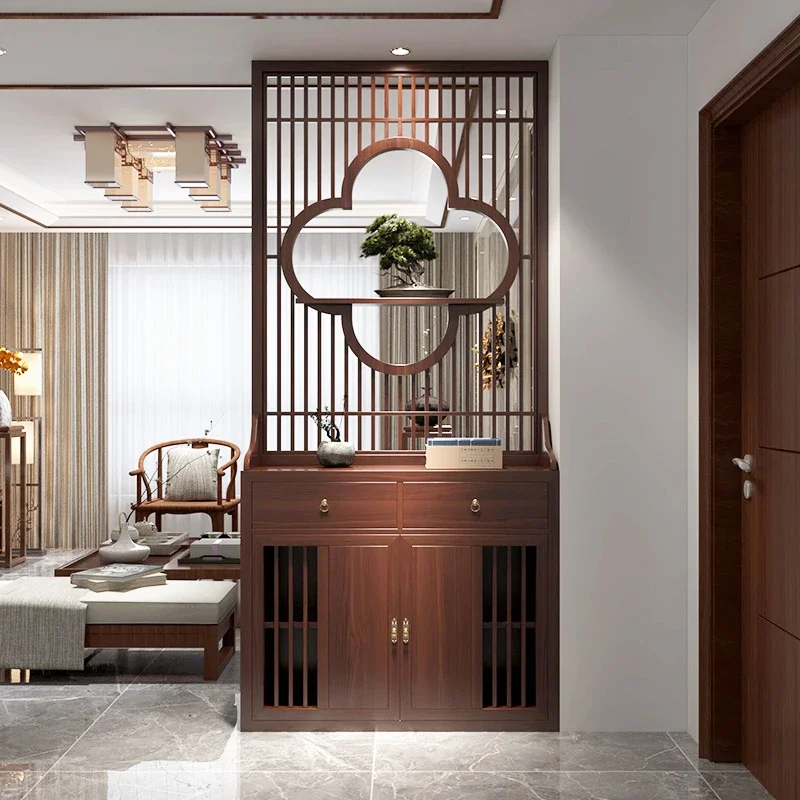 

Новая перегородка в китайском стиле, входной шкаф, стеллаж для хранения, простое украшение, входная дверь для гостиной, входной шкаф для обуви