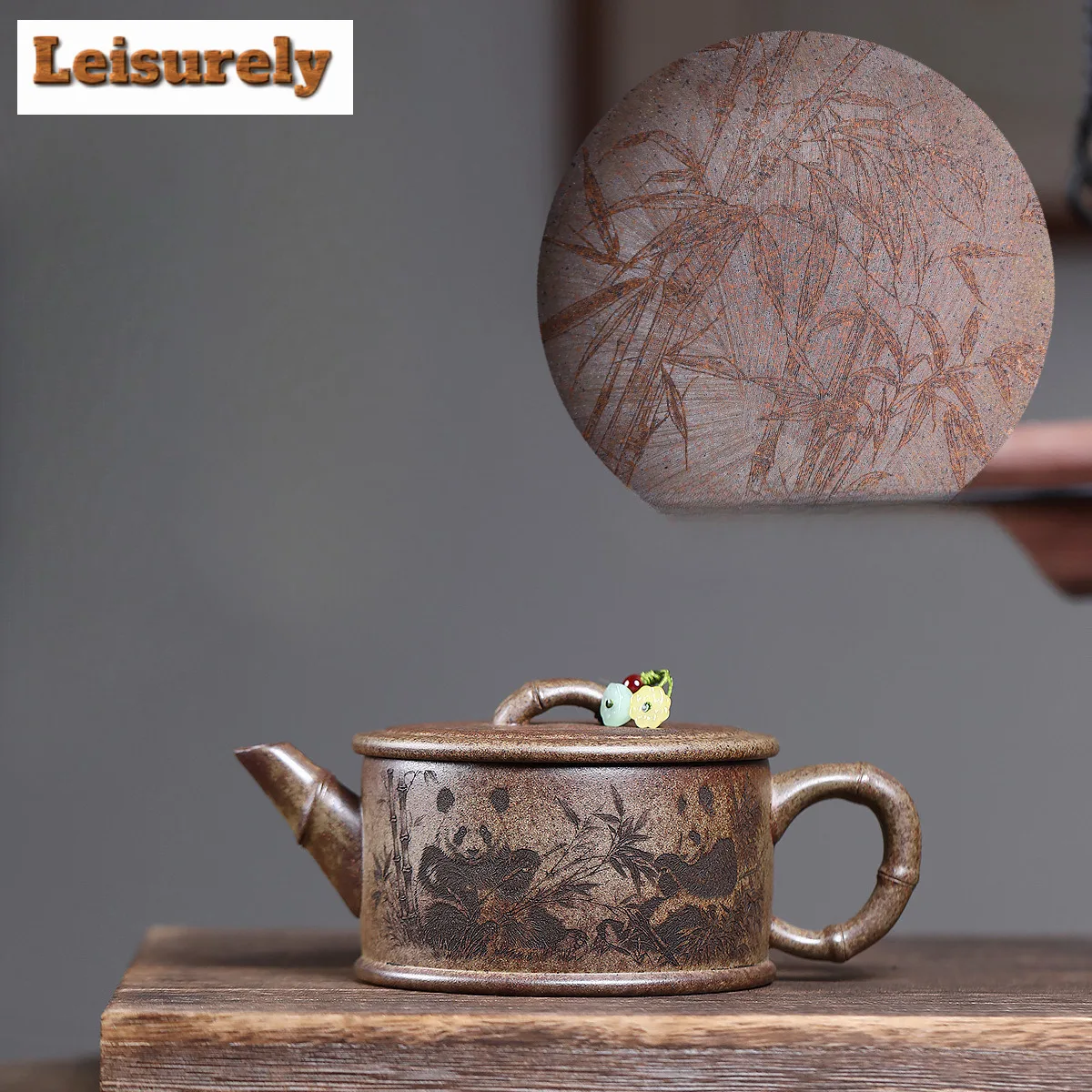 

330ml Yixing Purple Clay Teapots Handmade Large Caliber Pot Raw Ore Wood-fired Porcelain Mud Kettle With Infuser Zisha Tea Set