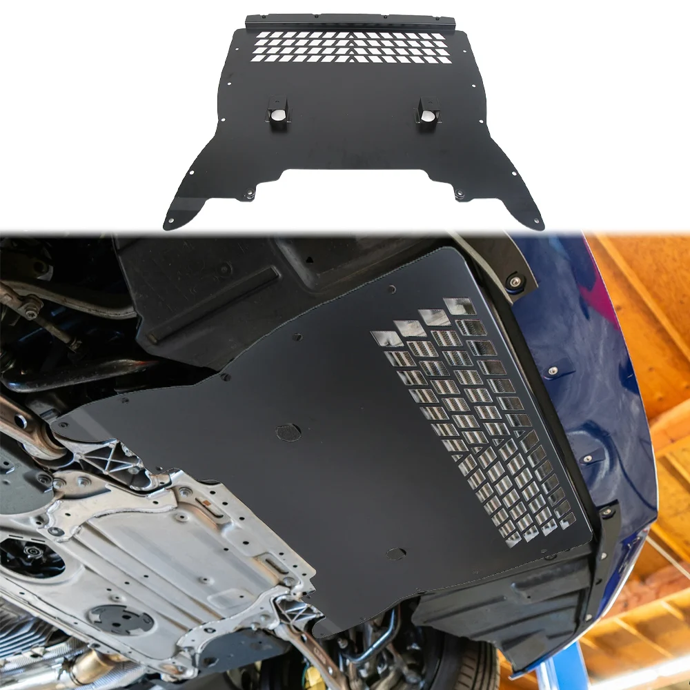 

For 2016-2020 F90 M5 2019-2023 F90 M5 LCI S63 4.4L Engine Oil Cooler Skid Plate Under Tray Lower Guard Shield Panel Aluminum