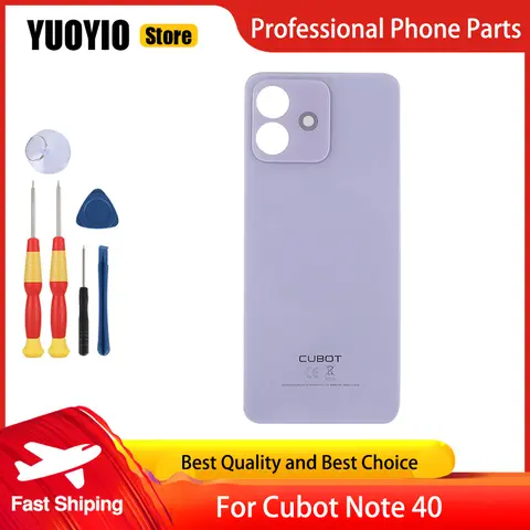 YUOYIO 100% New Protective Battery Case Back Cover For CUBOT Note 40 Cellphone Battery Cover Back Housing