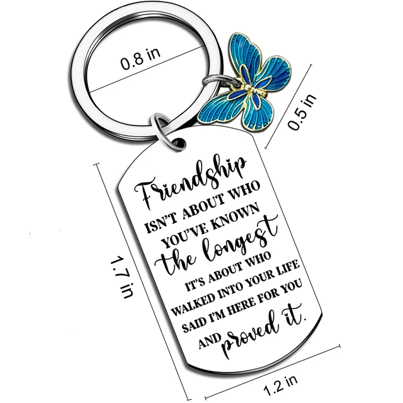 Funny Keychain Friendship Gifts Friends BFF Bestie Gifts Gifts For True Friends For Girls Sister Bestie Female Birthday Gifts