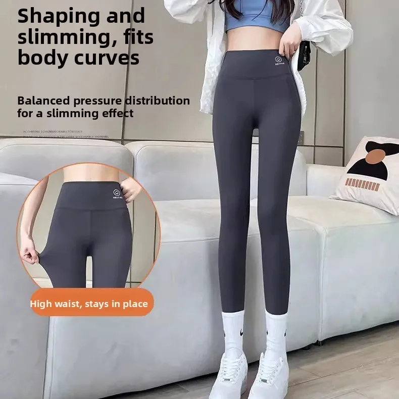 

Женские утепленные леггинсы для йоги с высокой талией, большие размеры, с эффектом утяжки живота, Barbi Bot