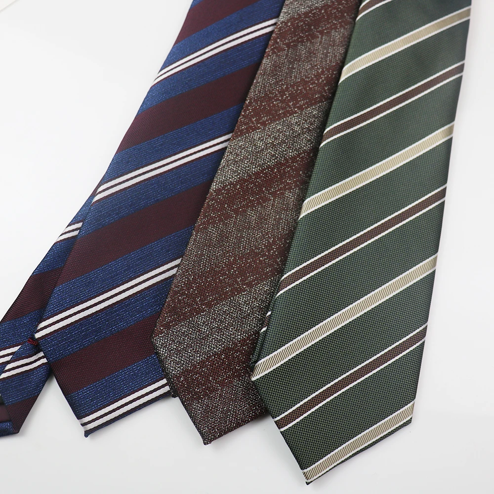 2PCS Neck Tie Set Men's Fashion Striped White Neckties Cartoon Paisley Pocket Square Luxury Business Necktie Set Shirt Accessory