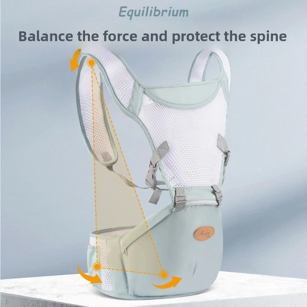 

New 2 in 1 Baby Waist Stool Ergonomic Breathable Mesh Baby Carrier with Hip Seat Detachable Infant Baby Hipseat Baby Supplies