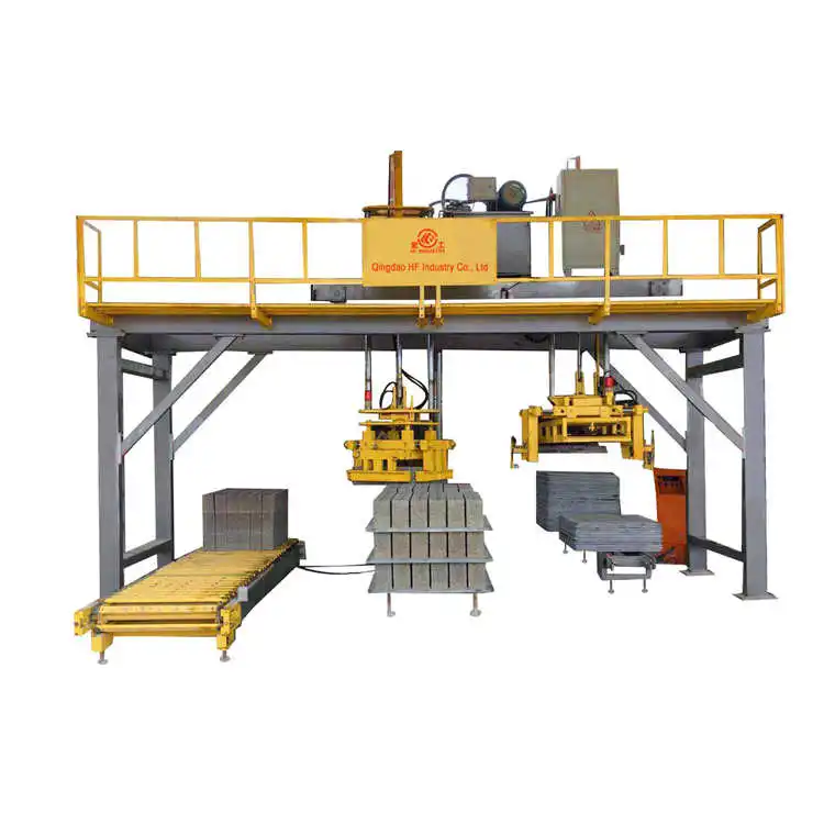 Automatic Concrete Block Brick Cube Machine Automatic Paleographer Gantry Stacking Brick Palletizer Engine 150 Cube 1300 m